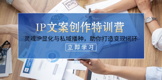 （14330期）IP文案创作特训营，灵魂IP显化与私域播种，助你打造变现闭环（14节课）-易度轻创站