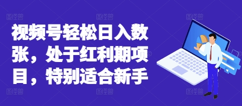 视频号轻松日入数张，处于红利期项目，特别适合新手-易度轻创站
