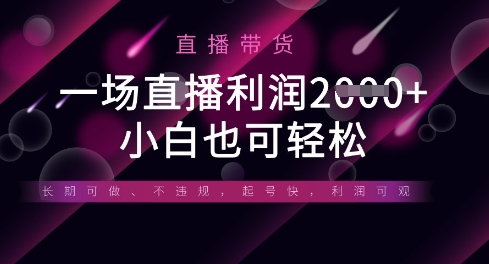 半无人直播带货，一场利润数张，适合所有平台玩法，小白也可轻松-易度轻创站